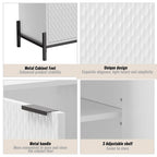 Bahut d'appoint de rangement moderne et brillant