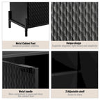 Bahut d'appoint de rangement moderne et brillant