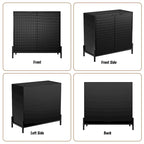 Bahut d'appoint de rangement moderne et brillant