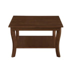 Table basse carrée avec étagère