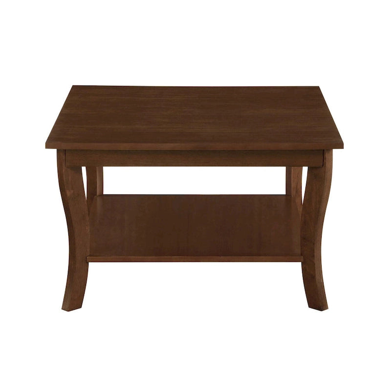 Table basse carrée avec étagère