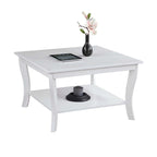 Table basse carrée avec étagère