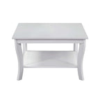 Table basse carrée avec étagère