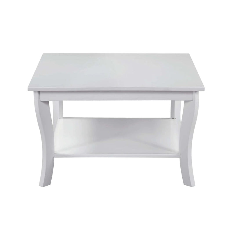 Table basse carrée avec étagère