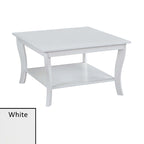 Table basse carrée avec étagère
