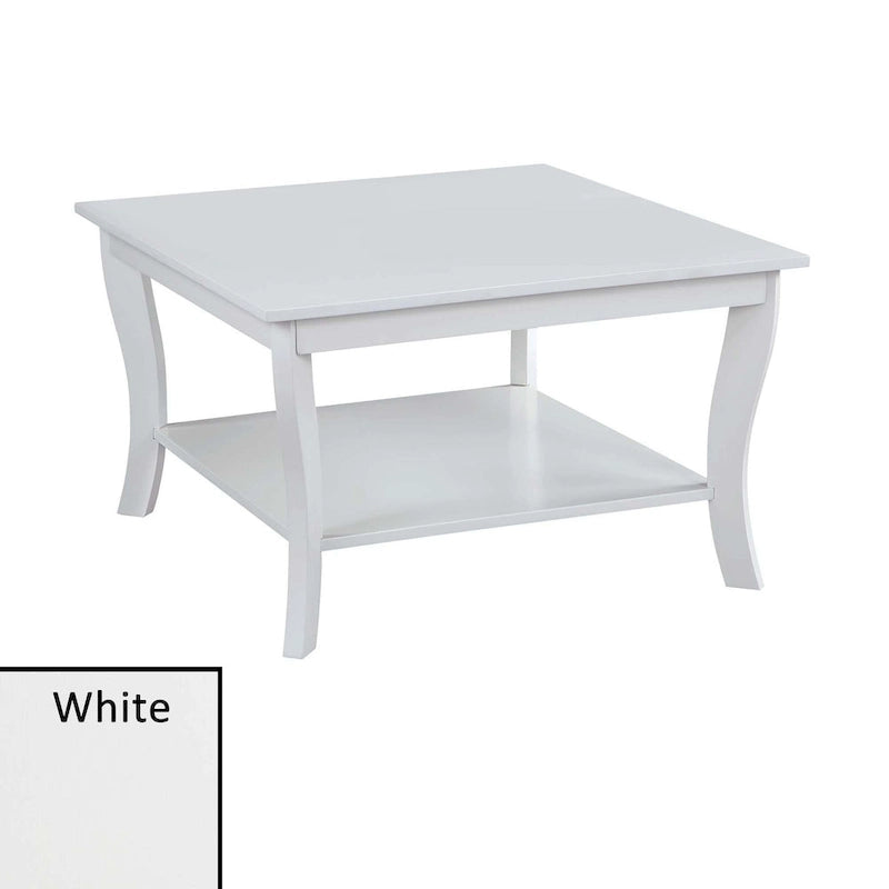Table basse carrée avec étagère