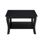 Table basse carrée avec étagère