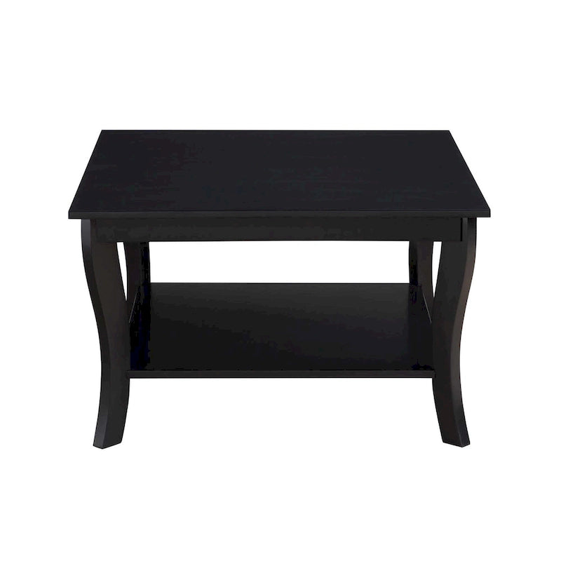 Table basse carrée avec étagère