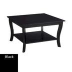 Table basse carrée avec étagère