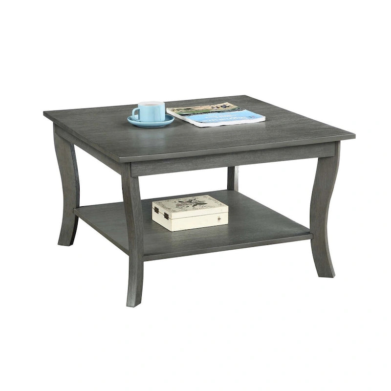 Table basse carrée avec étagère