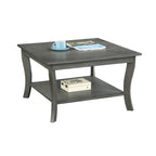 Table basse carrée avec étagère