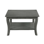 Table basse carrée avec étagère