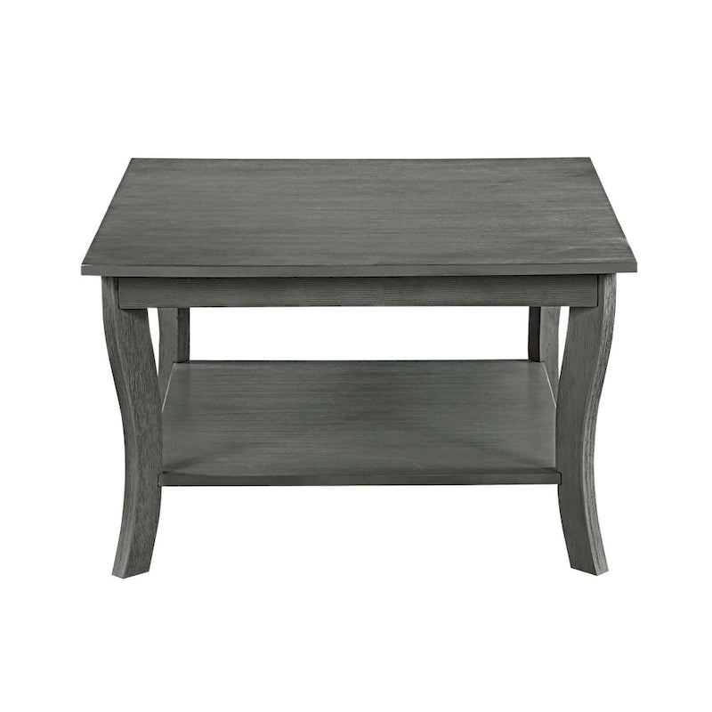 Table basse carrée avec étagère