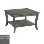 Table basse carrée avec étagère