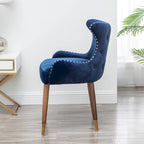 Fauteuil d'appoint en velours Mid-Century Modern