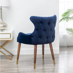 Fauteuil d'appoint en velours Mid-Century Modern
