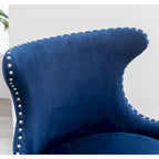 Fauteuil d'appoint en velours Mid-Century Modern