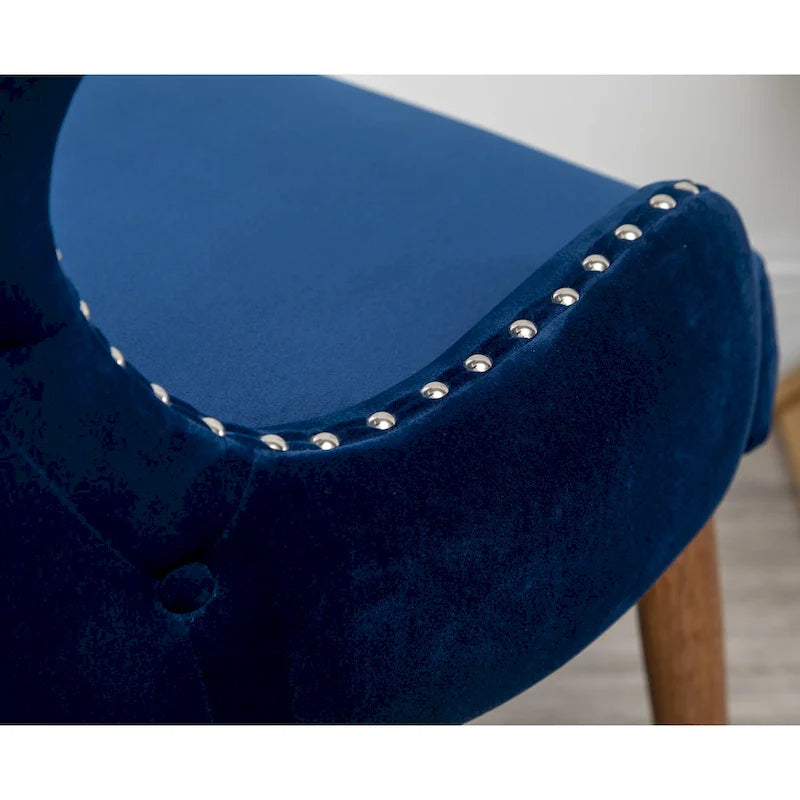 Fauteuil d'appoint en velours Mid-Century Modern