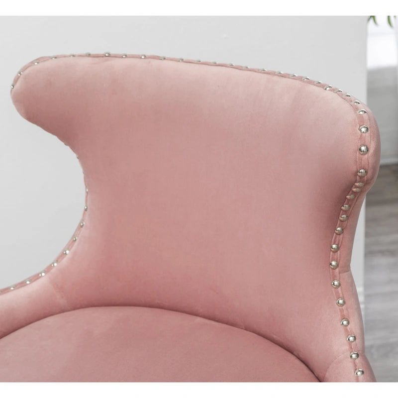 Fauteuil d'appoint en velours Mid-Century Modern