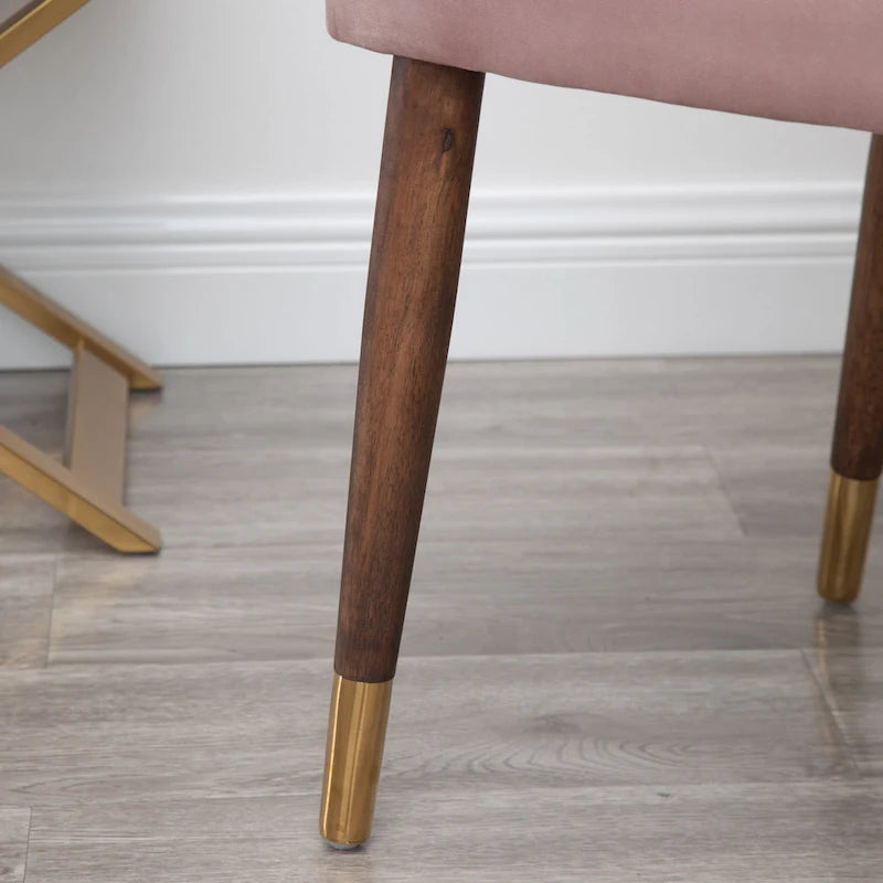 Fauteuil d'appoint en velours Mid-Century Modern