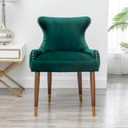Fauteuil d'appoint en velours Mid-Century Modern