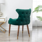 Fauteuil d'appoint en velours Mid-Century Modern