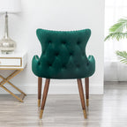 Fauteuil d'appoint en velours Mid-Century Modern