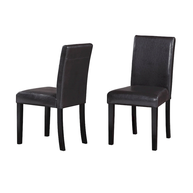 Chaise de salle à manger en similicuir
