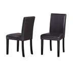 Chaise de salle à manger en similicuir