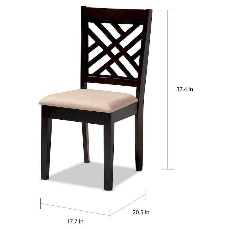 Chaise de salle à manger moderne contemporaine (lot de 4)