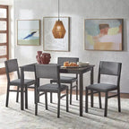 Ensemble table et chaises de salle à manger 5 pièces en bois massif