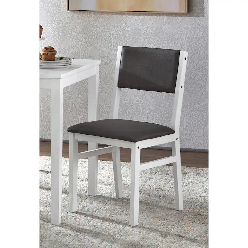 Ensemble table et chaises de salle à manger 5 pièces en bois massif