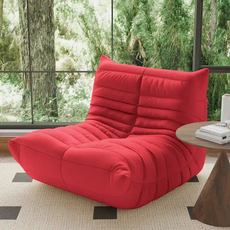 Fauteuil Crapaud Canapé Simple Tissu Teddy Fauteuil Poire