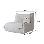 Fauteuil Crapaud Canapé Simple Tissu Teddy Fauteuil Poire