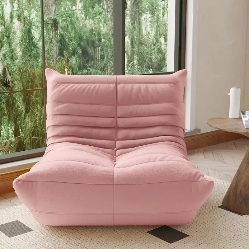 Fauteuil Crapaud Canapé Simple Tissu Teddy Fauteuil Poire