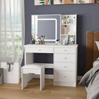 Coiffeuse avec tabouret et miroir