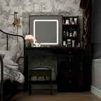Coiffeuse avec tabouret et miroir