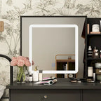 Coiffeuse avec tabouret et miroir