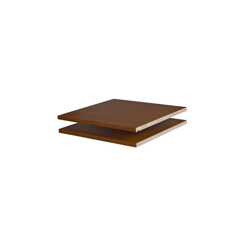 Tablettes d'appoint en bois massif pour armoires-penderies – Lot de 2