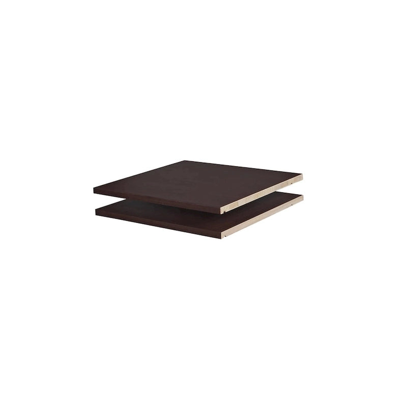 Tablettes d'appoint en bois massif pour armoires-penderies – Lot de 2