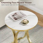 Table d'appoint ronde moderne pour entrée ou salon