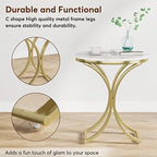 Table d'appoint ronde moderne pour entrée ou salon