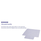 Tapis de protection de sol pour fauteuil 36 x 48 avec bec et surface texturée antidérapante et anti-rayures