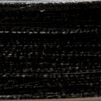 Table basse rectangulaire en métal noir avec plateau en verre et étagère inférieure