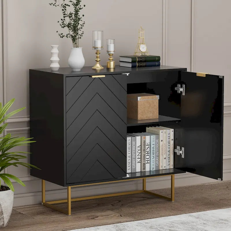 Buffet de rangement avec étagère réglable pour salon et cuisine