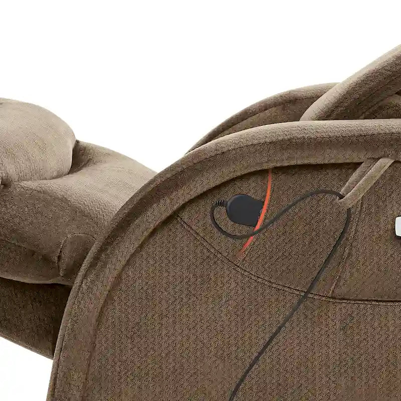 Fauteuil inclinable zéro gravité électrique MCombo avec appuie-tête réglable pour salon, tissu ZG334