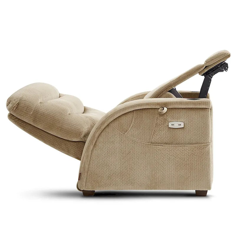 Fauteuil inclinable zéro gravité électrique MCombo avec appuie-tête réglable pour salon, tissu ZG334