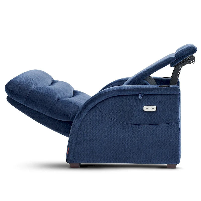 Fauteuil inclinable zéro gravité électrique MCombo avec appuie-tête réglable pour salon, tissu ZG334