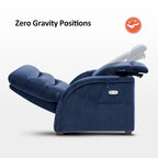 Fauteuil inclinable zéro gravité électrique MCombo avec appuie-tête réglable pour salon, tissu ZG334