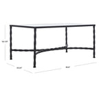 Table basse en verre 40L x 24P x 18H